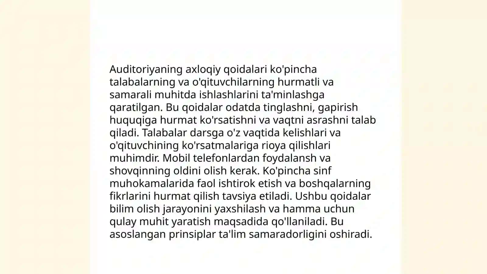 Auditoriyani huquqiy manaviy axloqiy va madaniy jixatdan baxo berish 4