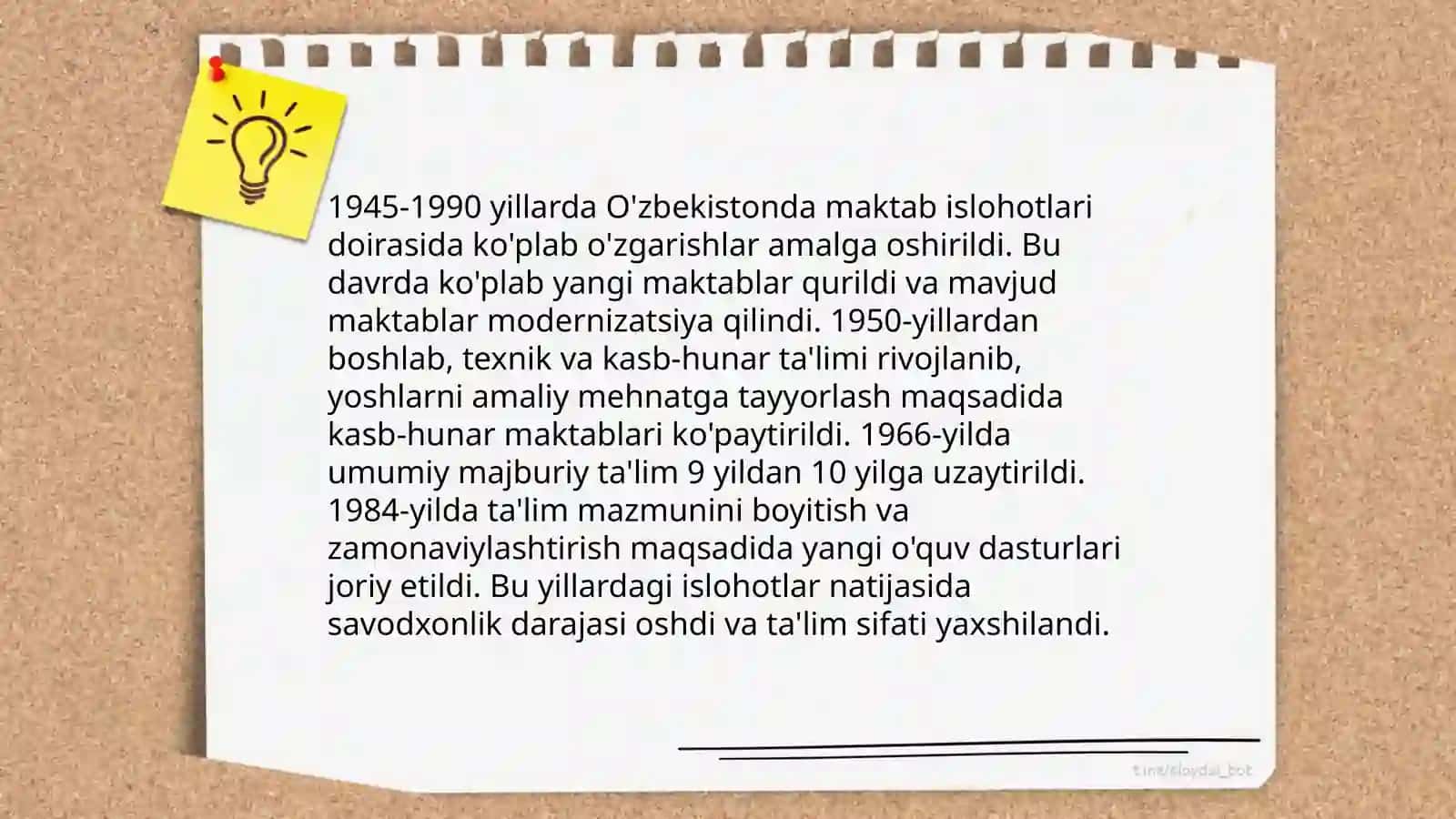Maktab va Pedagogika Fanining Taraqqiyoti Oʻzbekistonda (1945-1990) 4