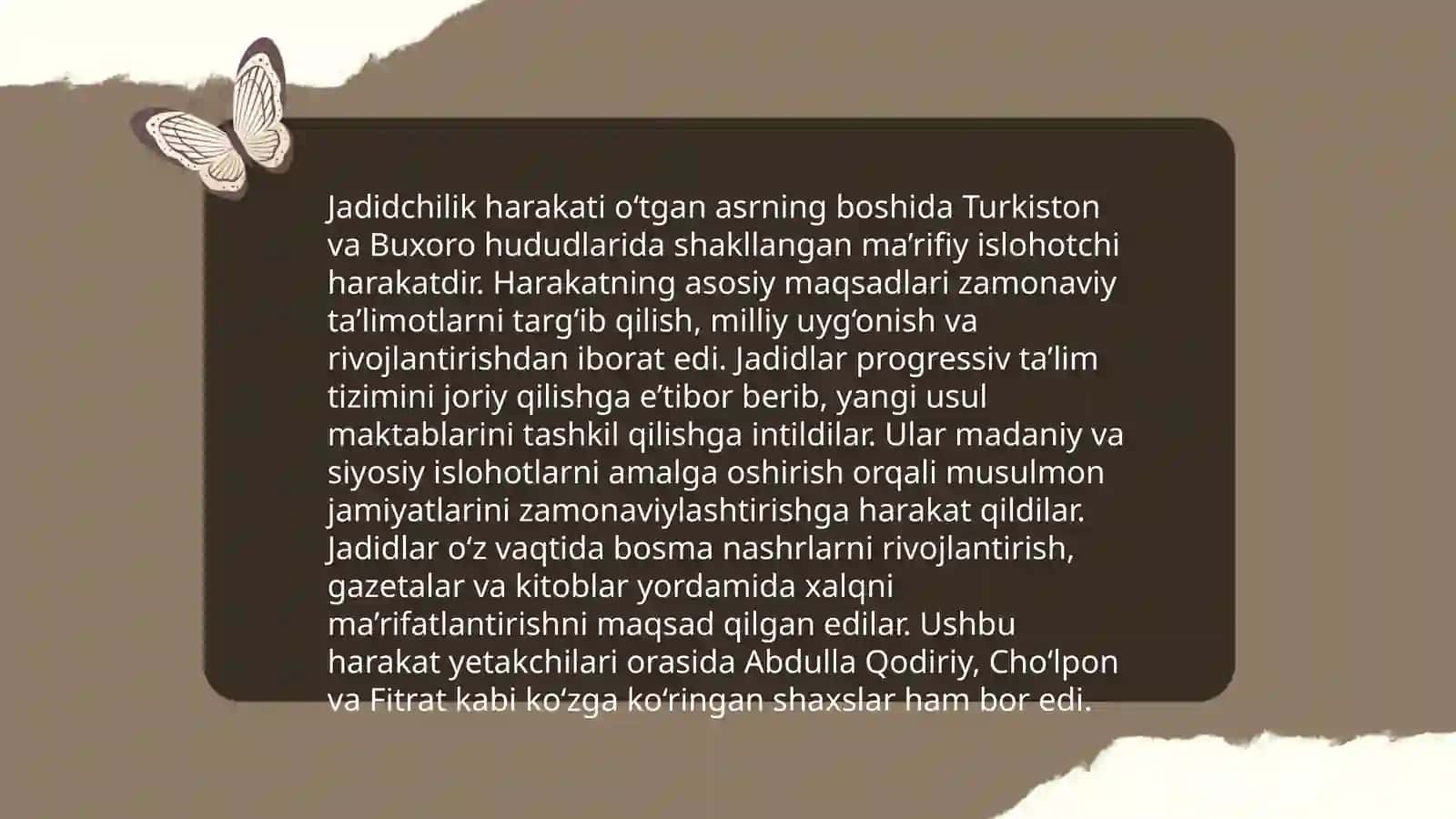 Turkistonda jadidchilik va ularning maorif 4