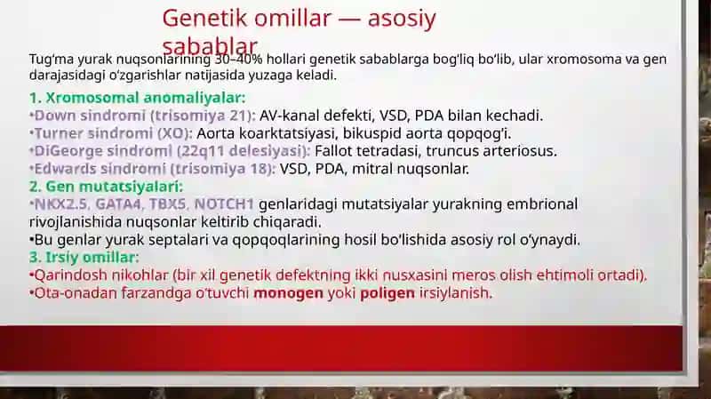 YUTN RIVOJLANISHIDA GENETIK VA ATROF MUHIT FAKTORLARI 4