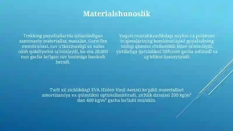 Trekking Poyafzallari: Texnik Rivojlanish va Materiallar 4