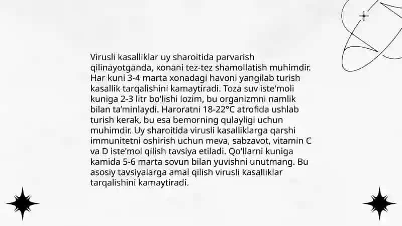 Virus bilan kasalngan bolalarni dovolash usulari va ulani gigenaga qayta orgatish 4
