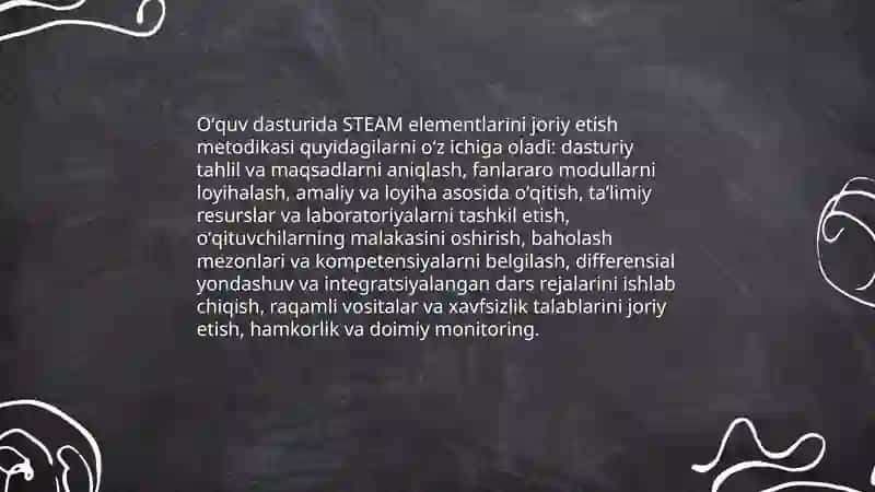 STEAM texnologiyasi va taʼlim jarayoni integratsiyasi 4
