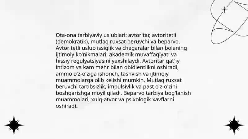 Ota ona bola munosabatlari tizimi 4