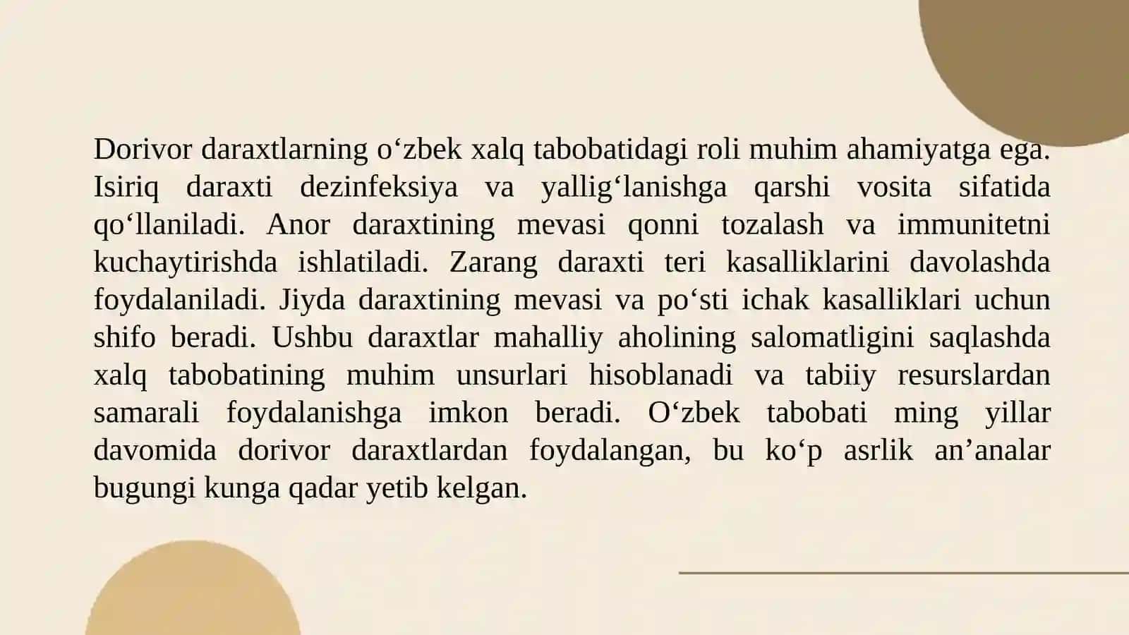 O‘zbekistonda introduksiya qilingan dorivor daraxt turlari 4