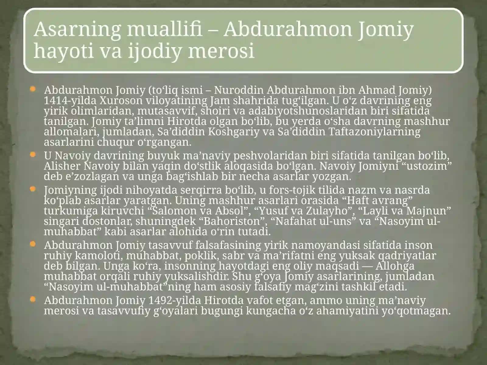 Abdurahmon Jomiy 4