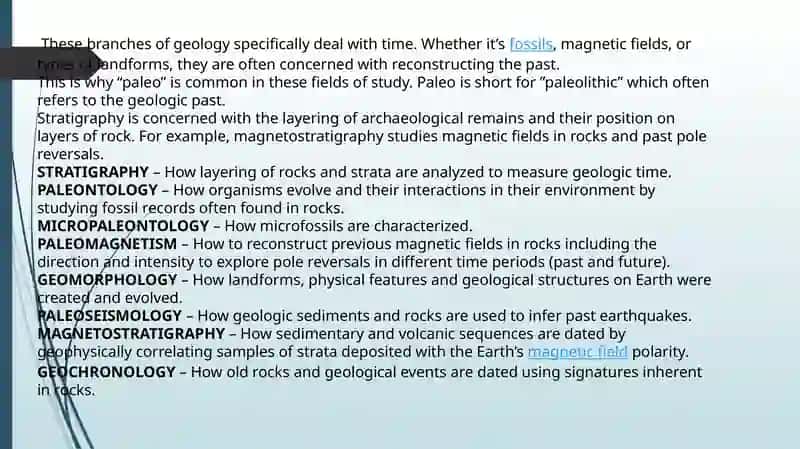 New branches of geology 4