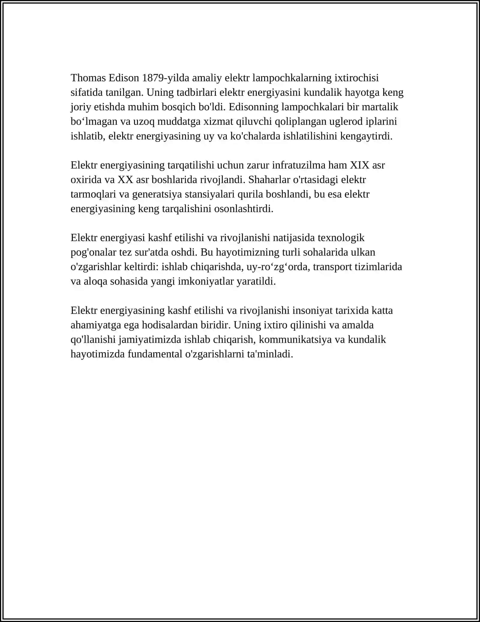 ELEKTR ENERGIYA TARIXI 4