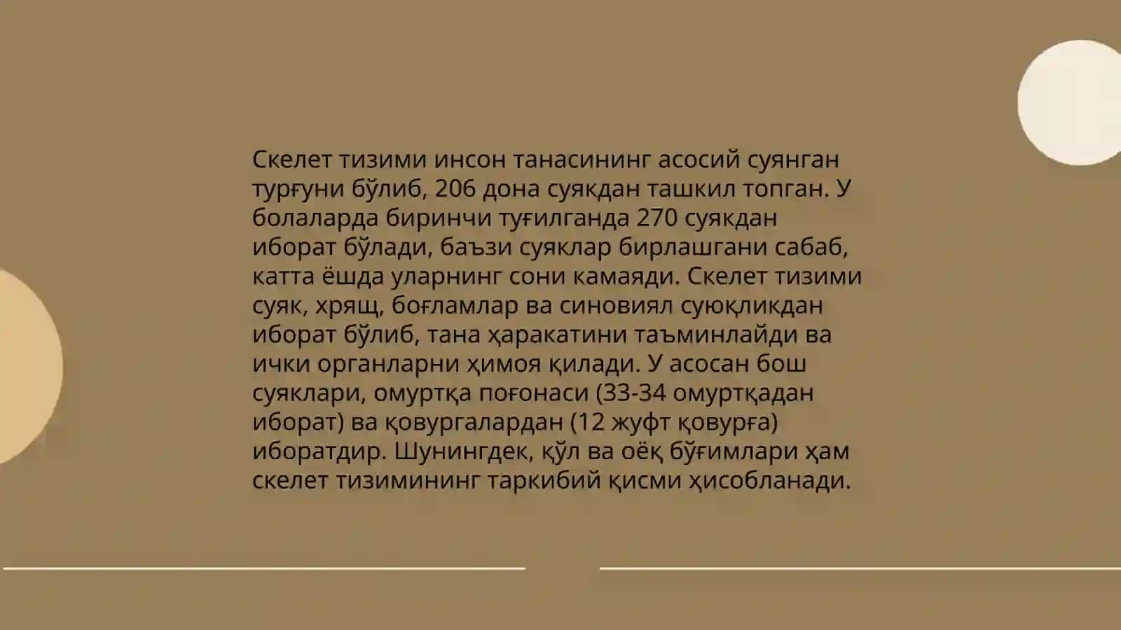 Таянч ҳаракат тизимининг асосий вазифалари 4
