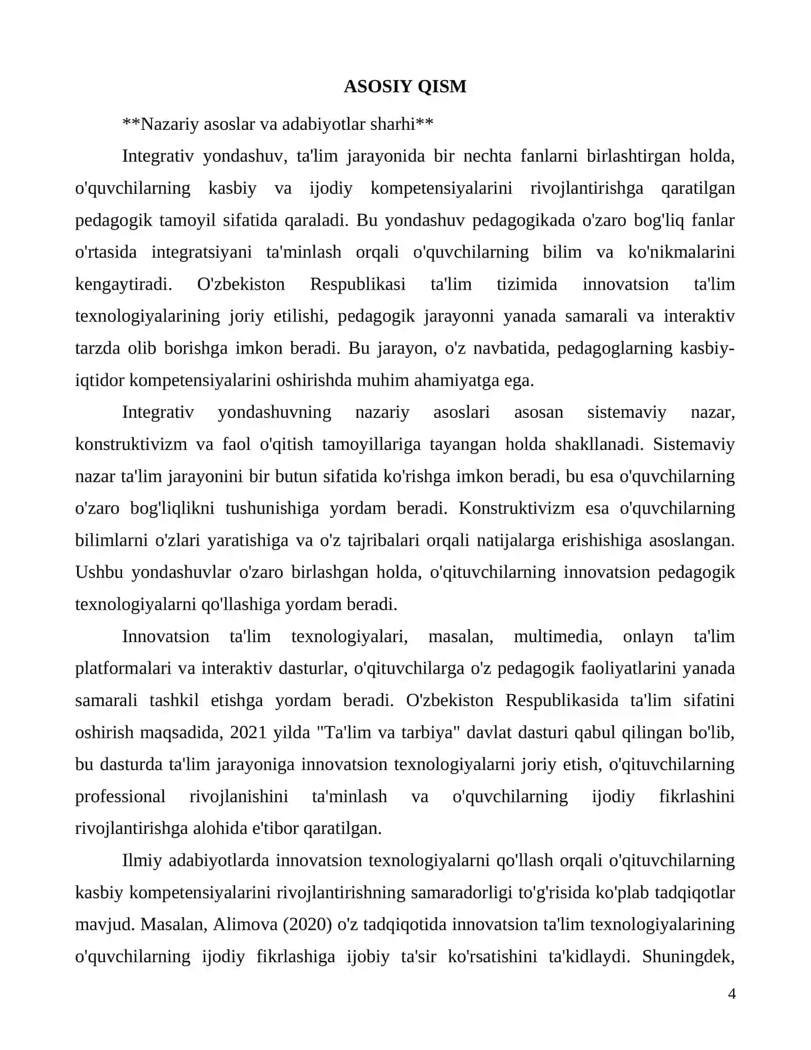 Integrativ yondashuv asosida texnologiya ta’limini rivojlantirish 4