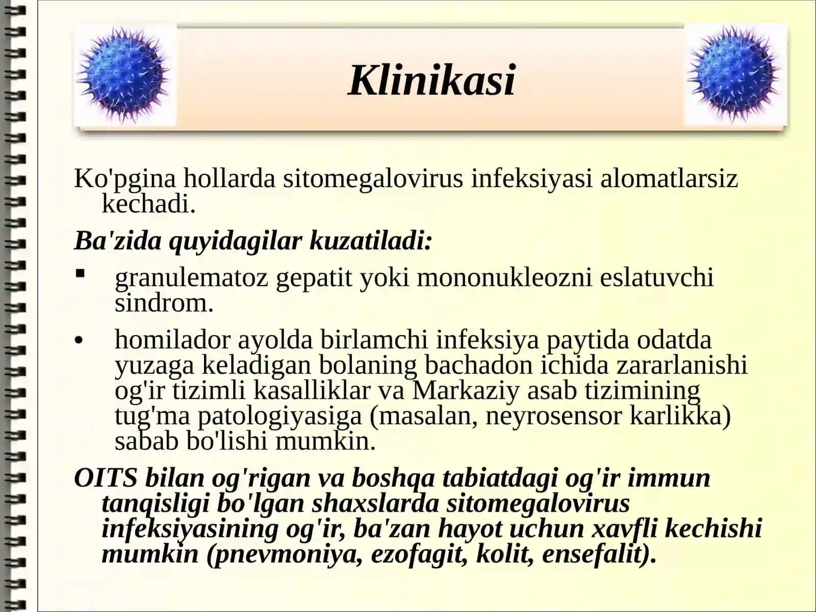 Jinsiy yo'l bilan yuquvchi infeksiyalar va sitomegalovirus 4