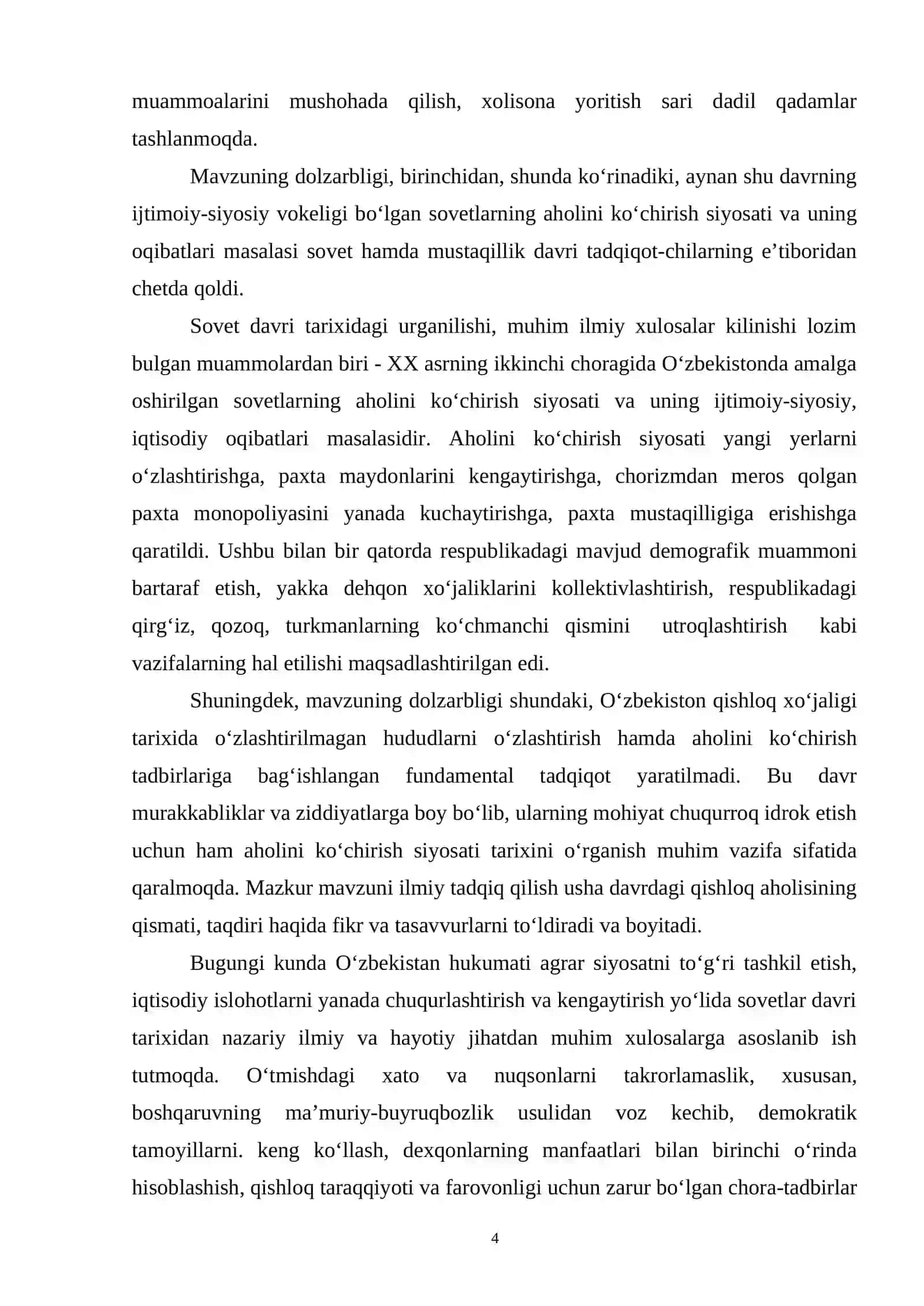 O’zbekistonda sovetlarning aholini ko’chirish siyosati va uning oqibatlari 4