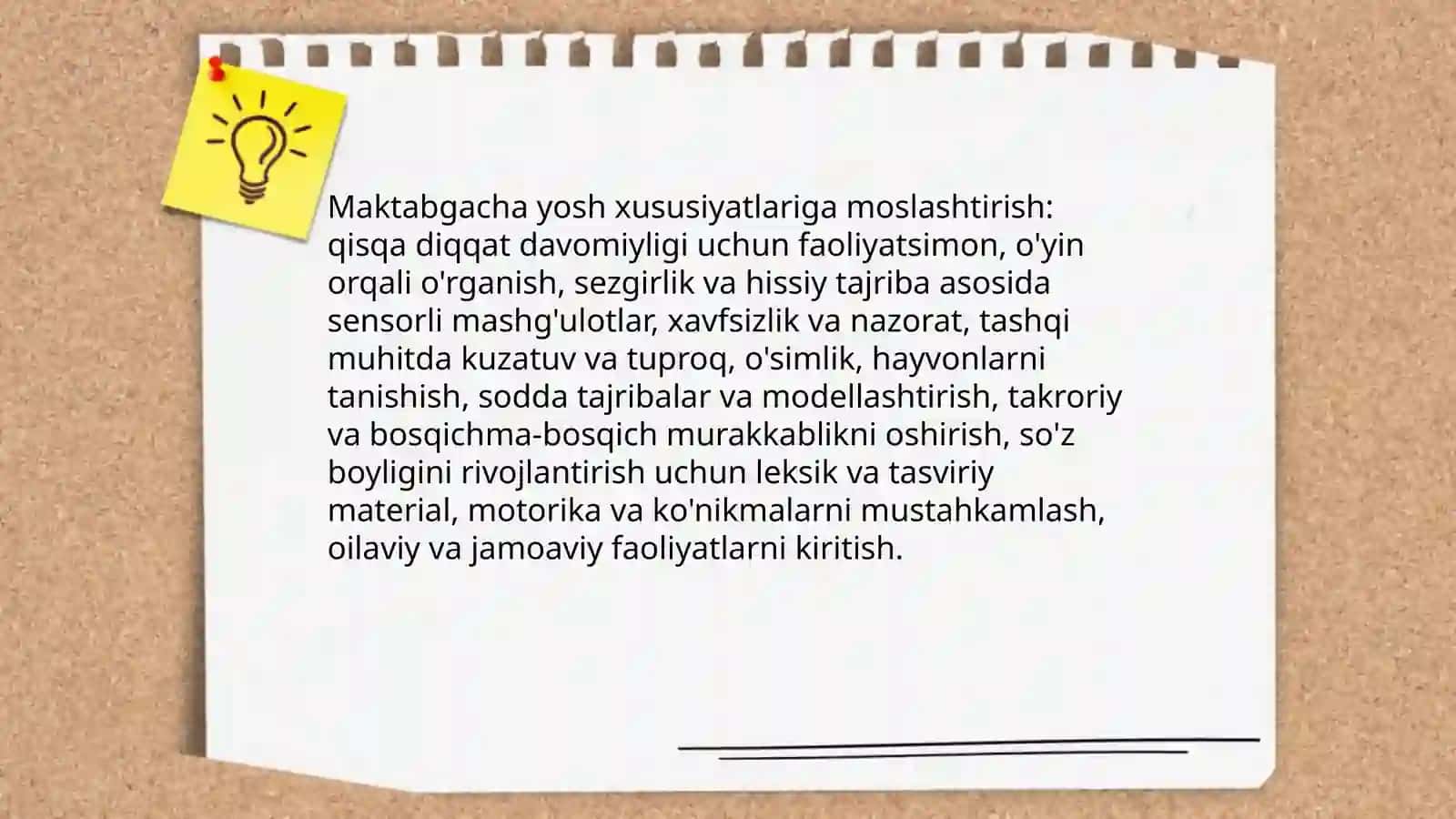 Ilk Qadam davlat o’quv dasturida tabiat va atrof olam bilan tanishtirish mazmuni 4