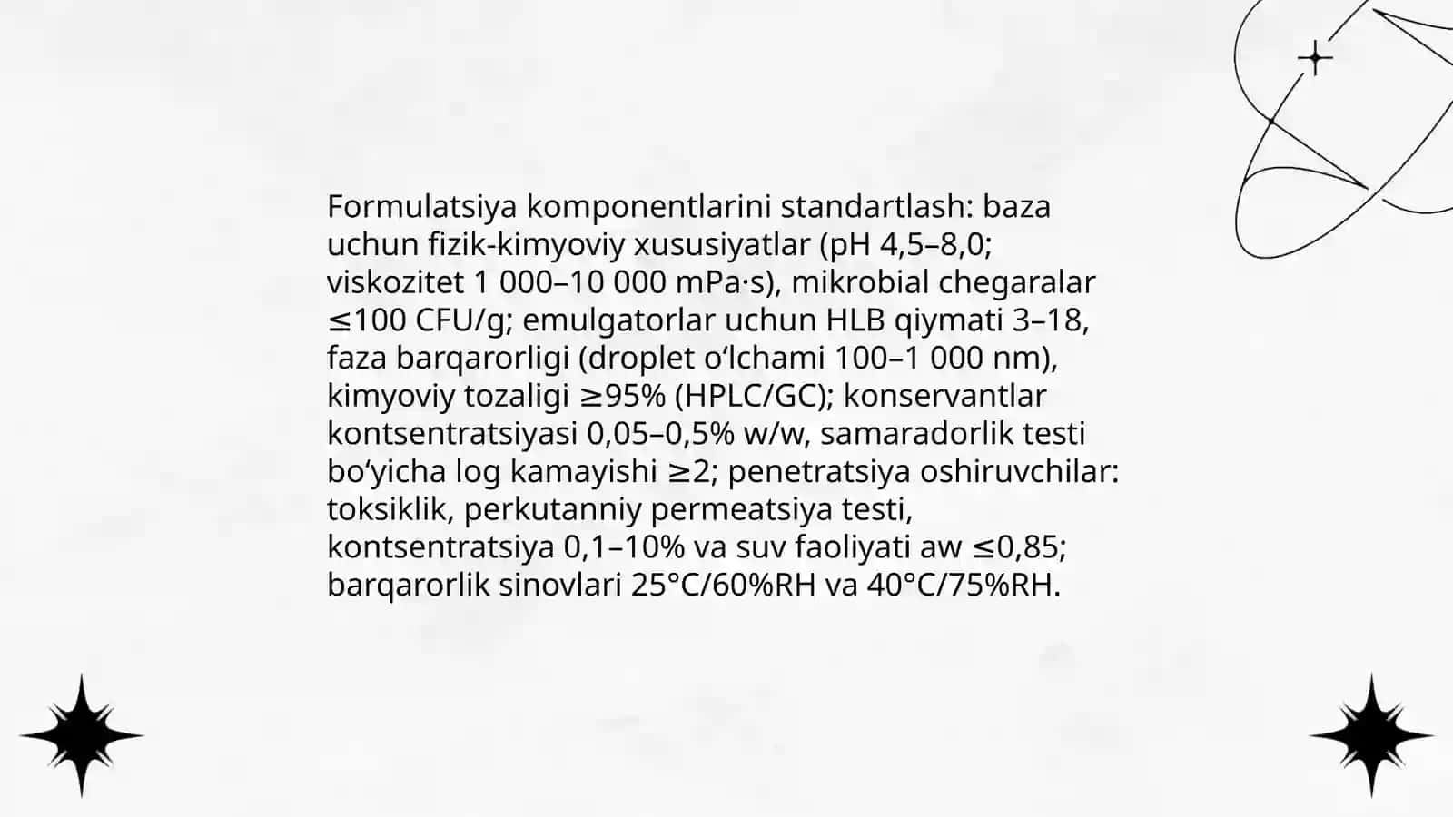 Sirtga qo'llaniladigan dori shakllarini standartlash va sifatini 2 nazorat gilish 4