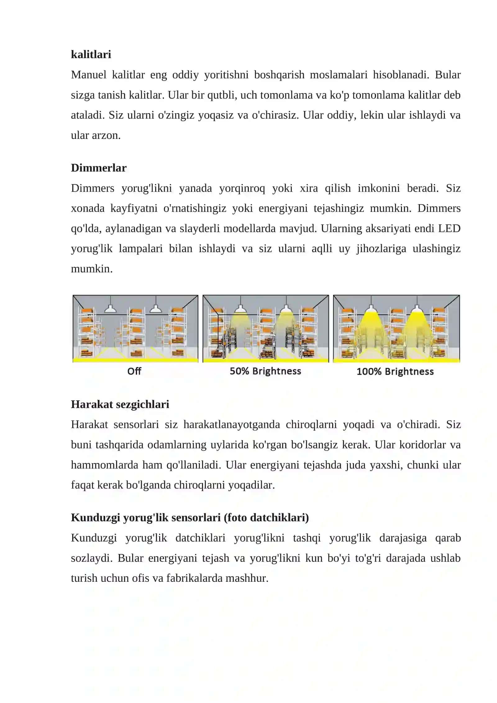 Ofis yoritish tizimlari haqida umumiy tushuncha 4
