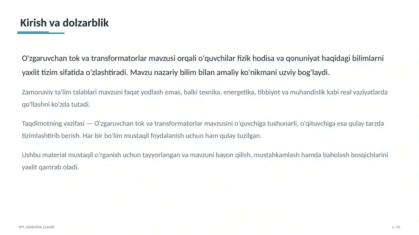 ozgaruvchan tok va transformatorlar 11 sinf 393 4