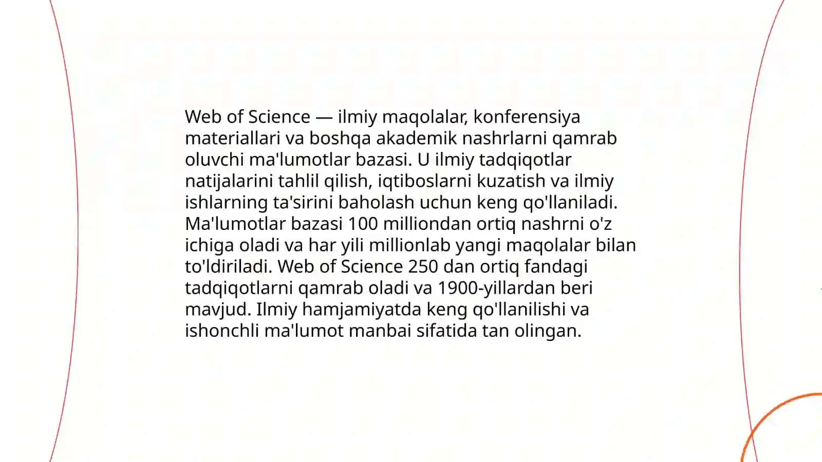 Zamonaviy ilmiy tadqiqotlardagi asosiy tushunchalar: Scopus, Web of scince Direct, Springer, Google Scholar va h-indeksi 4