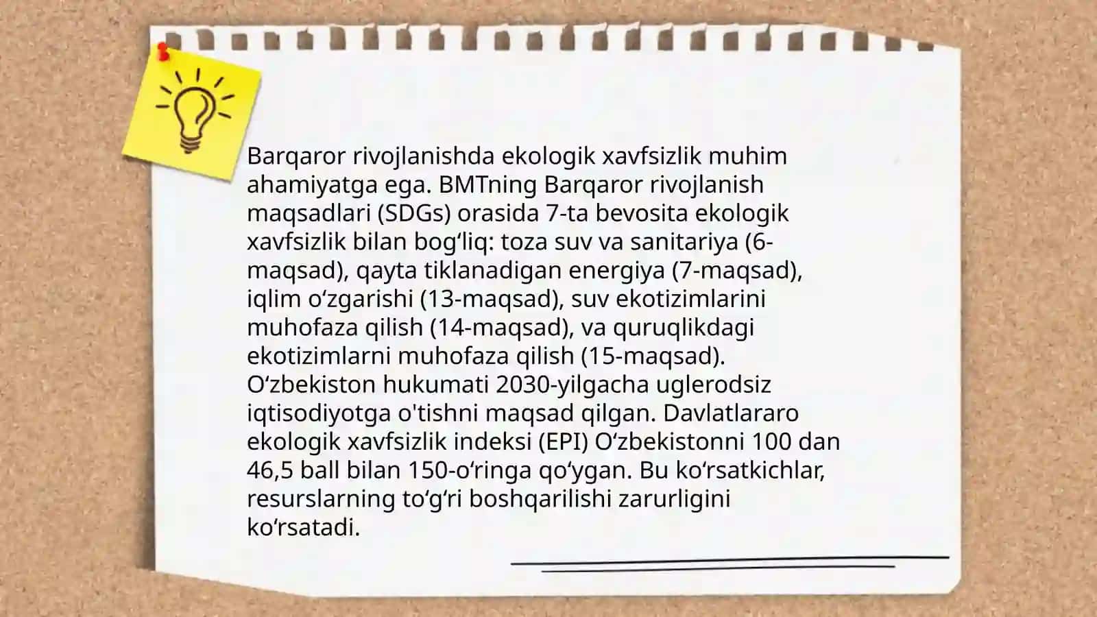 Ekologik omillar va barqaror rivojlanish 4