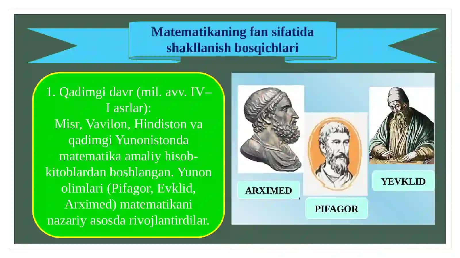 Oliy va o'rta maxsusta o'limda matematika o'qitish metodikasi fanini 4