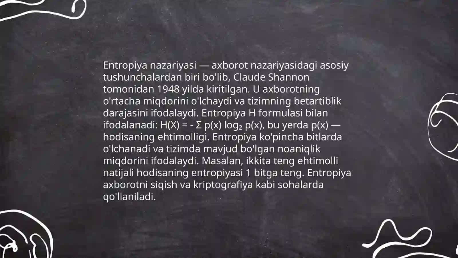 Ashıq Termodinamikalıq Sistemalarda Entropiyanıń Lokal Kemiyıwi hám Dissipativ Strukturalar 4