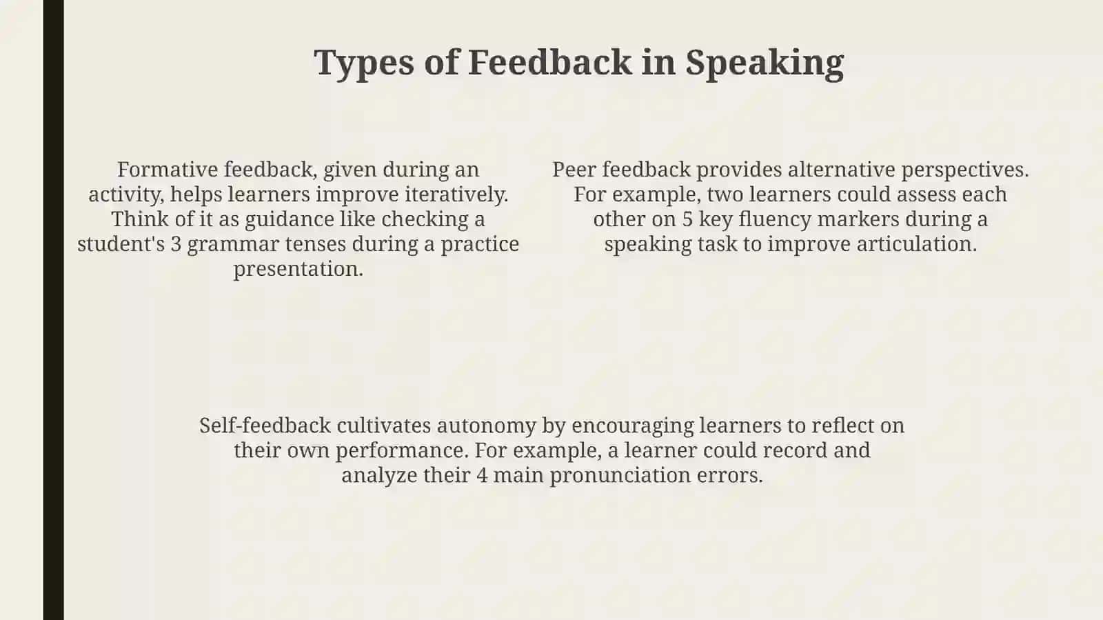 Defining Feedback and Its Importance in Speaking Development 4