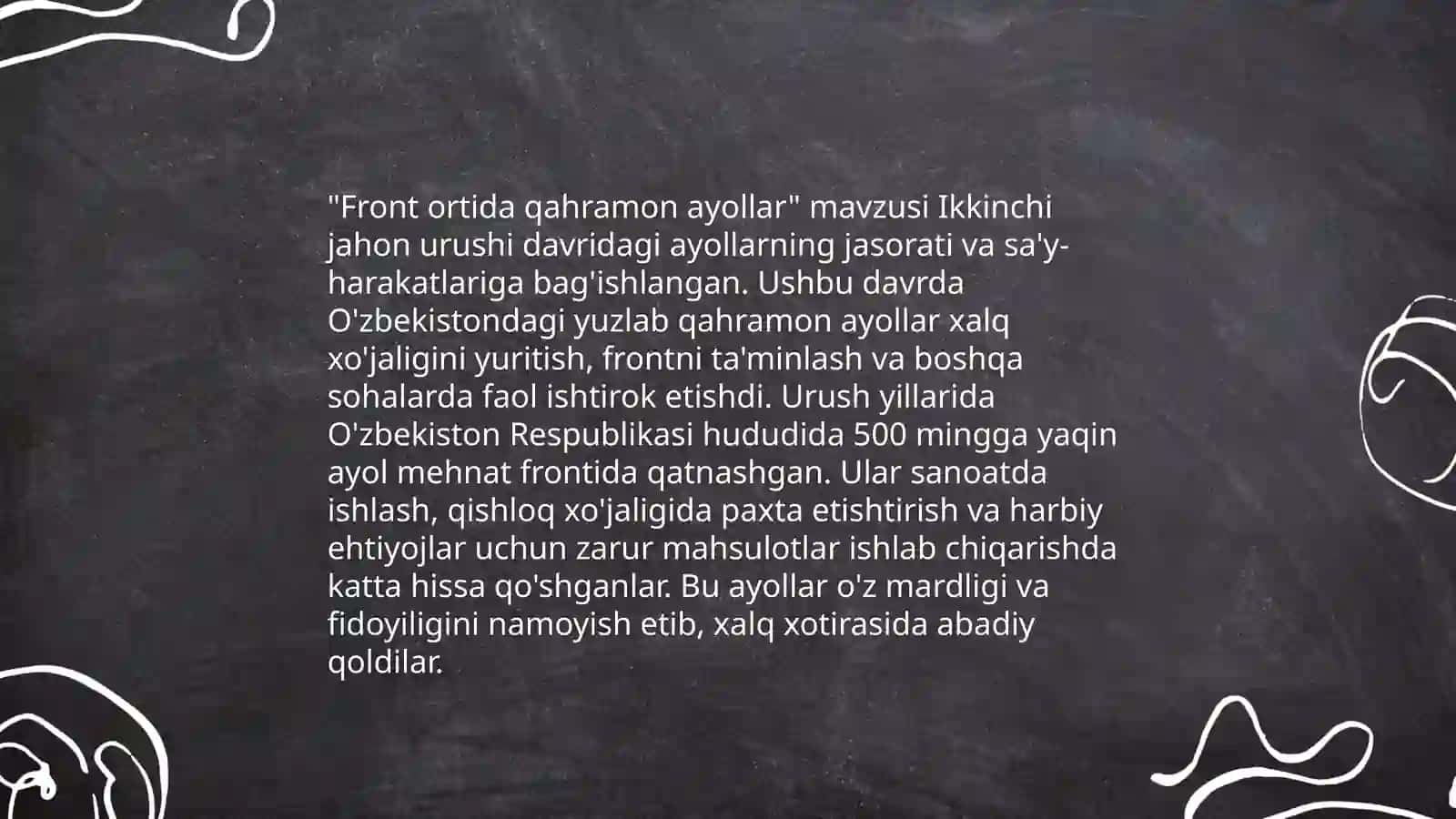 Òzbek xalqining front ortidagi matonati 4