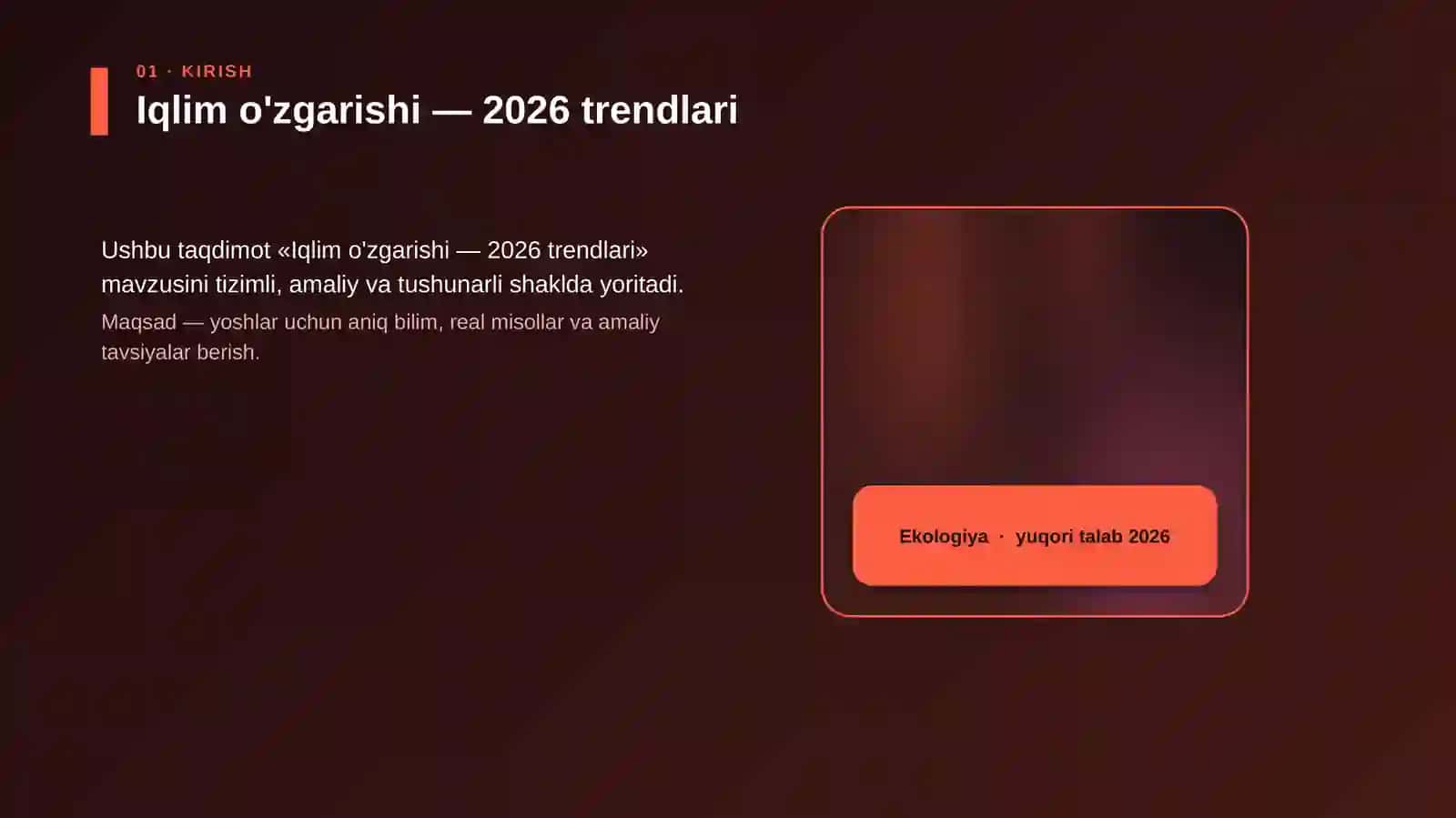 Iqlim o'zgarishi — 2026 trendlari 4