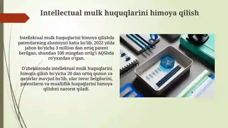Ilmiy-texnik mahsulotlar bozori va innovatsiya ob'ektlarini tijoratlashtirish 4