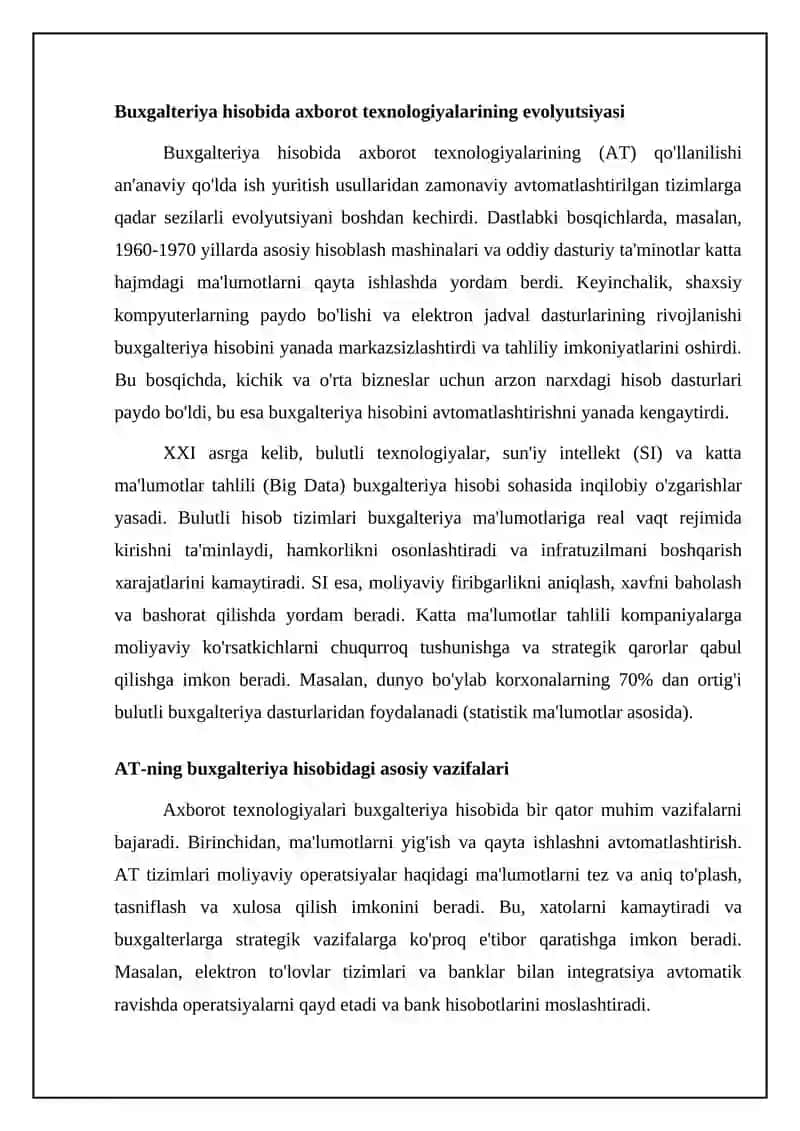 Buxgalteriya hisobini axborot texnologiyalari orqali yuritish 4