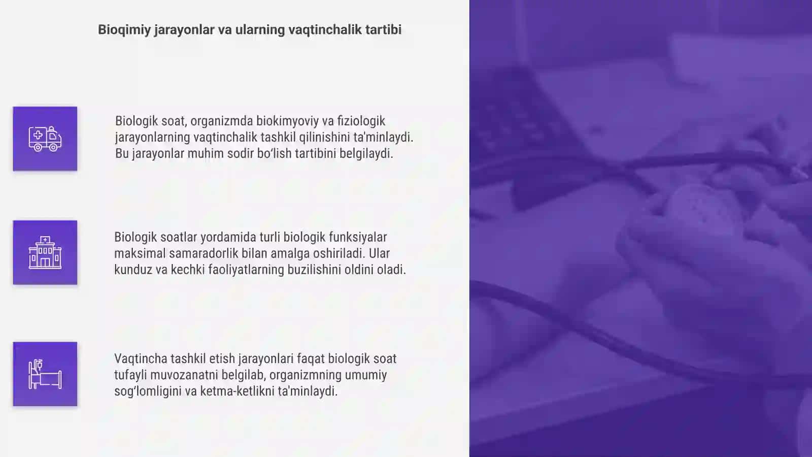 Biologik soatlar va ularning vaqtinchalik tartibi 4