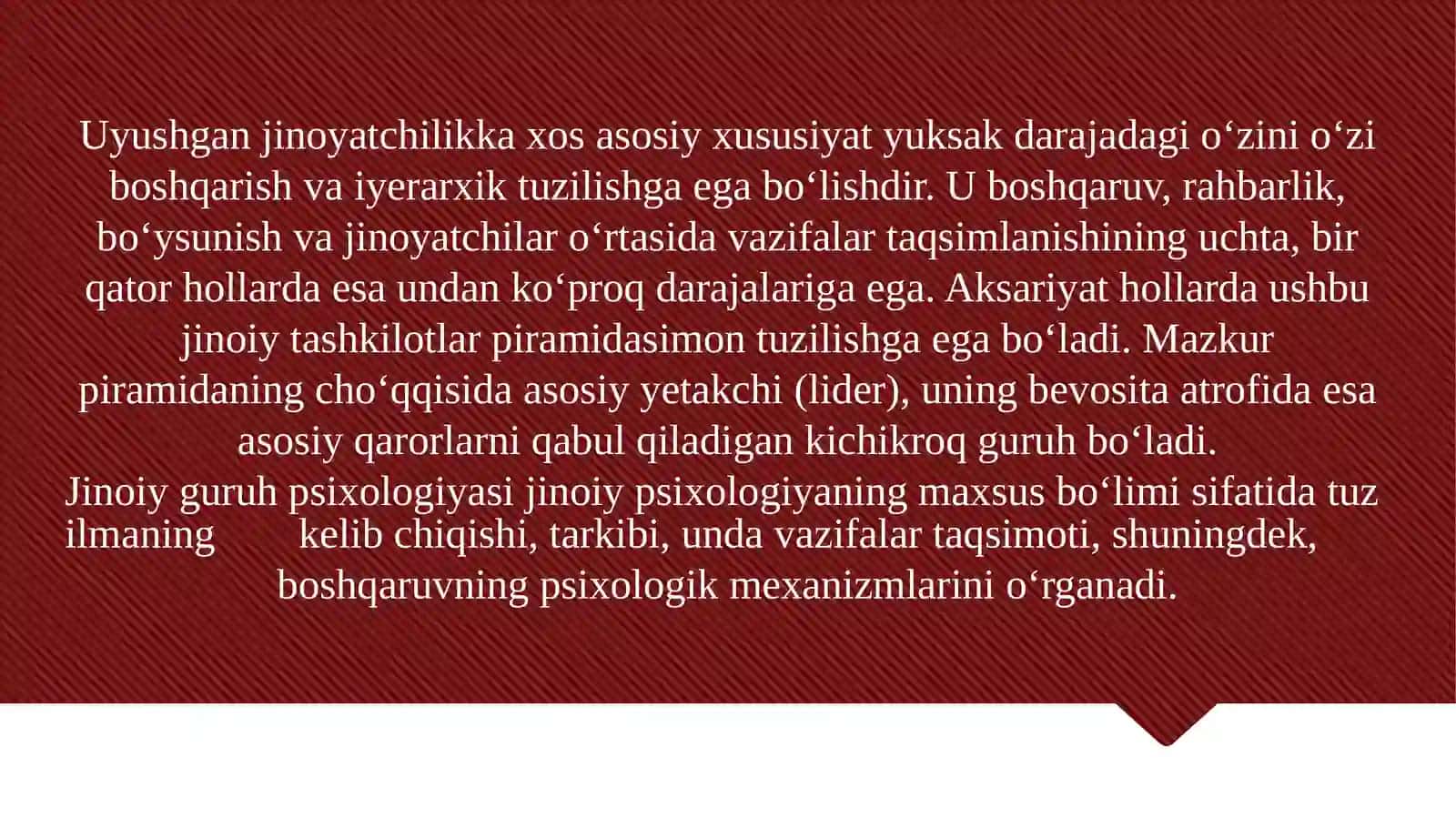 Guruh jinoiy xulq-atvori psixologiyasi va jinoiy guruh psixologiyasi 4
