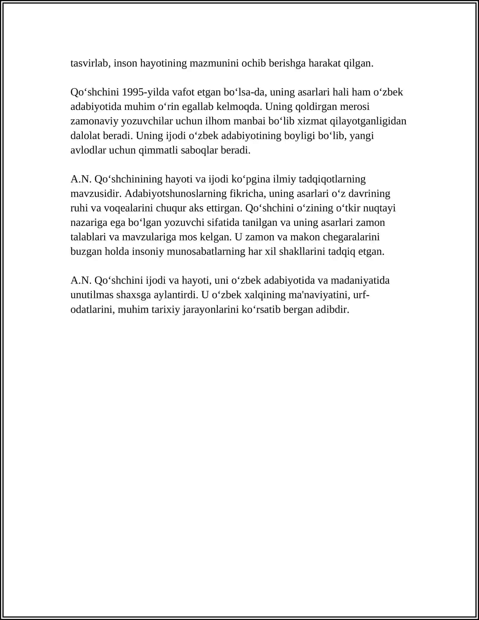 ARASTUNING AXLOQI KABIR ASARIDA INSON MANAVIY OLAMING BOYLIGI VA GO'ZALLIGI HAQIDA TALIMOT BO'YICHA PREZENTATSIYA TAYYORLASH 4
