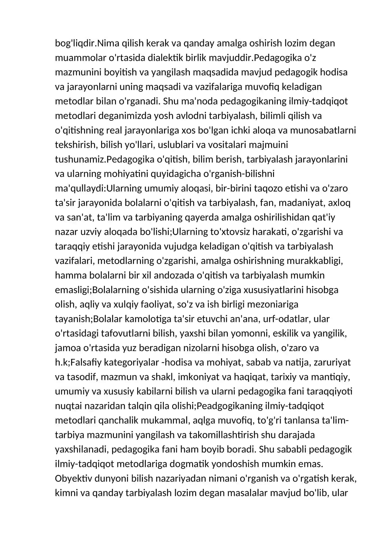 Boshlang’ich ta’lim pedagogikasi fanining predmeti, maqsadi, vazifasi, ilmiy tadqiqot metodlari 4