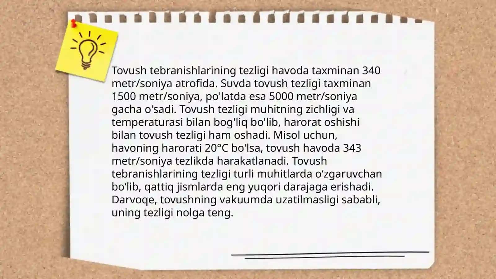 Tovush tebranishlarining tezligini o'lchash 4