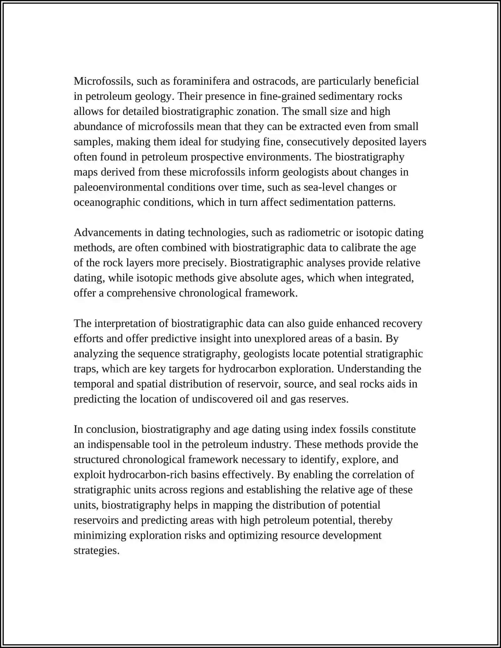 ROLE OF FOSSILS IN PETROLEUM GEOLOGY 4