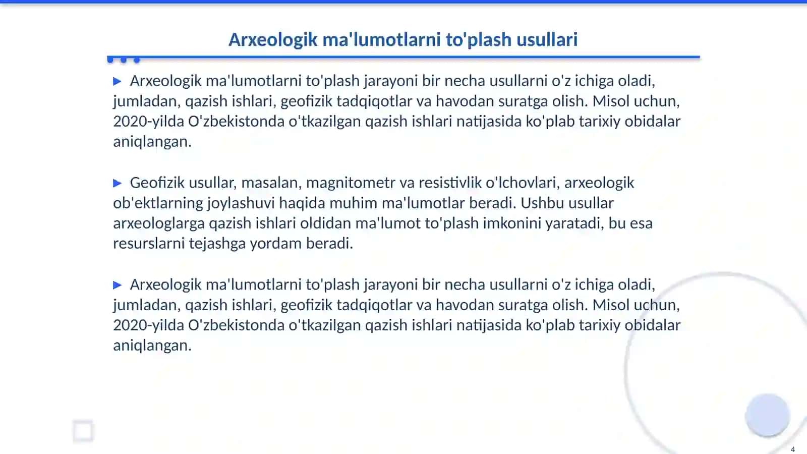 ER Mapper dasturidan arxeologik ma'lumotlarni qayta ishlashda foydalanish 4