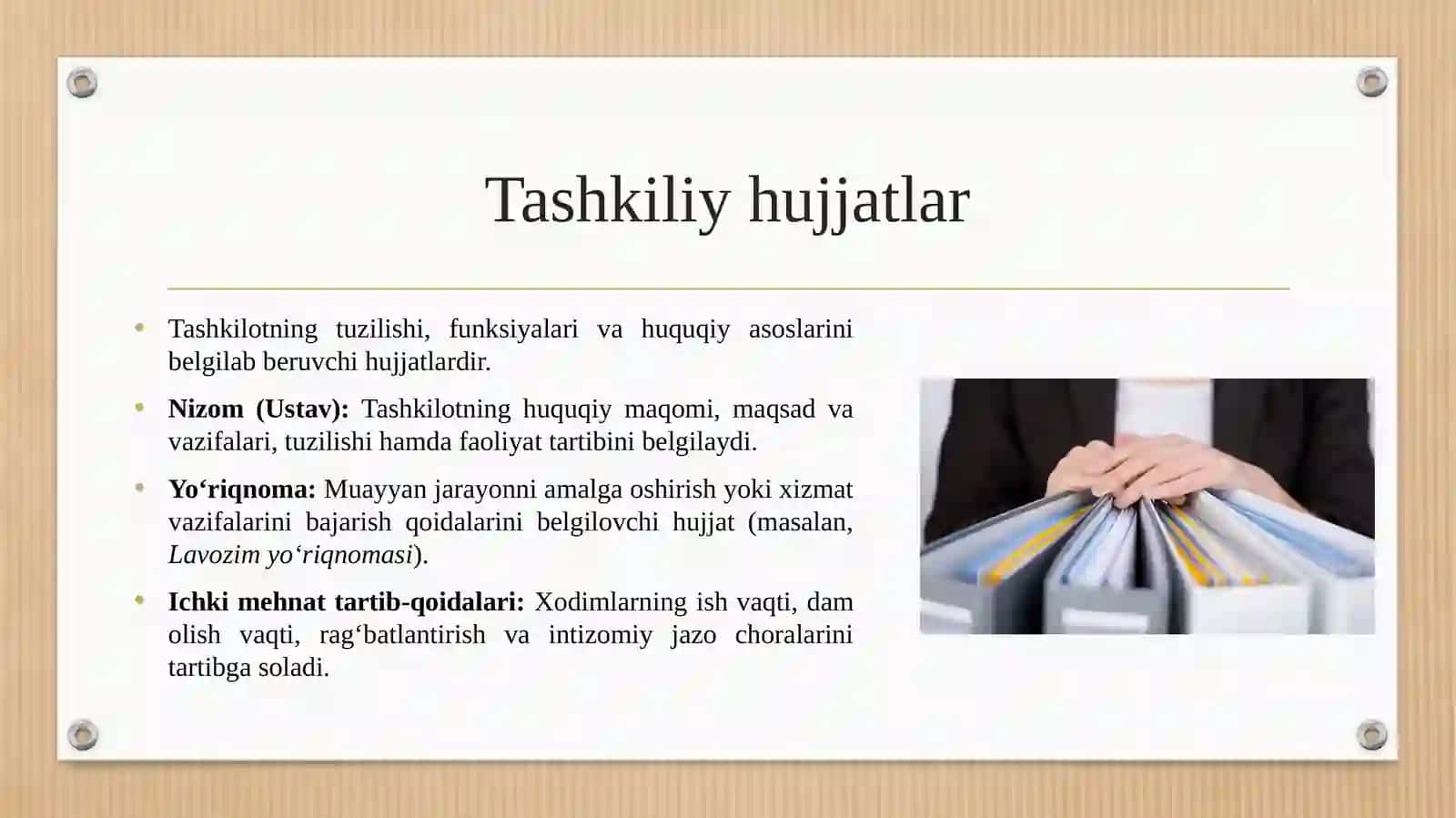 Sohada ish yuritish hujjatlari 4