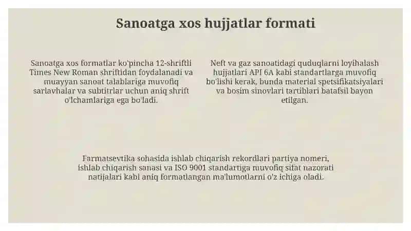 Texnik hujjatlarni yozish 4