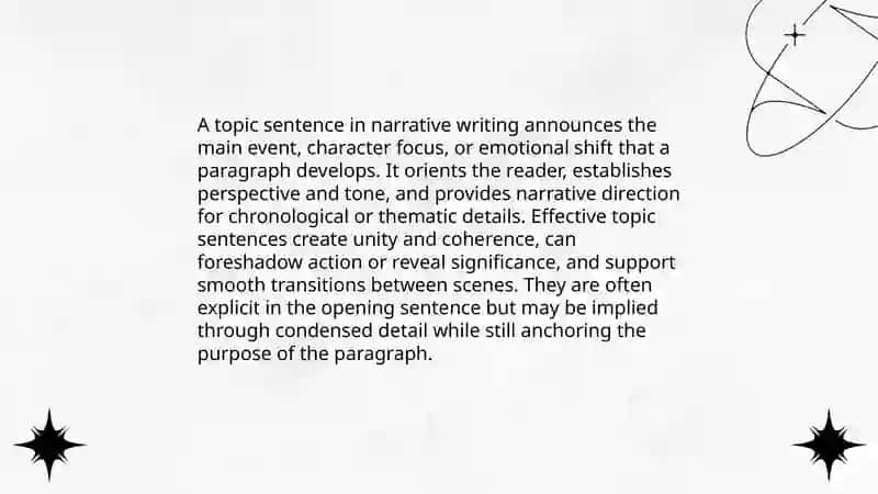 Narrative paragraphs 4