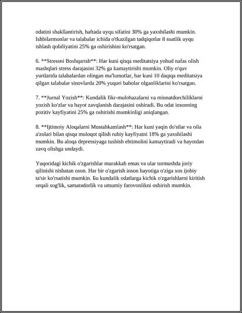 SMALL CHANGES 4