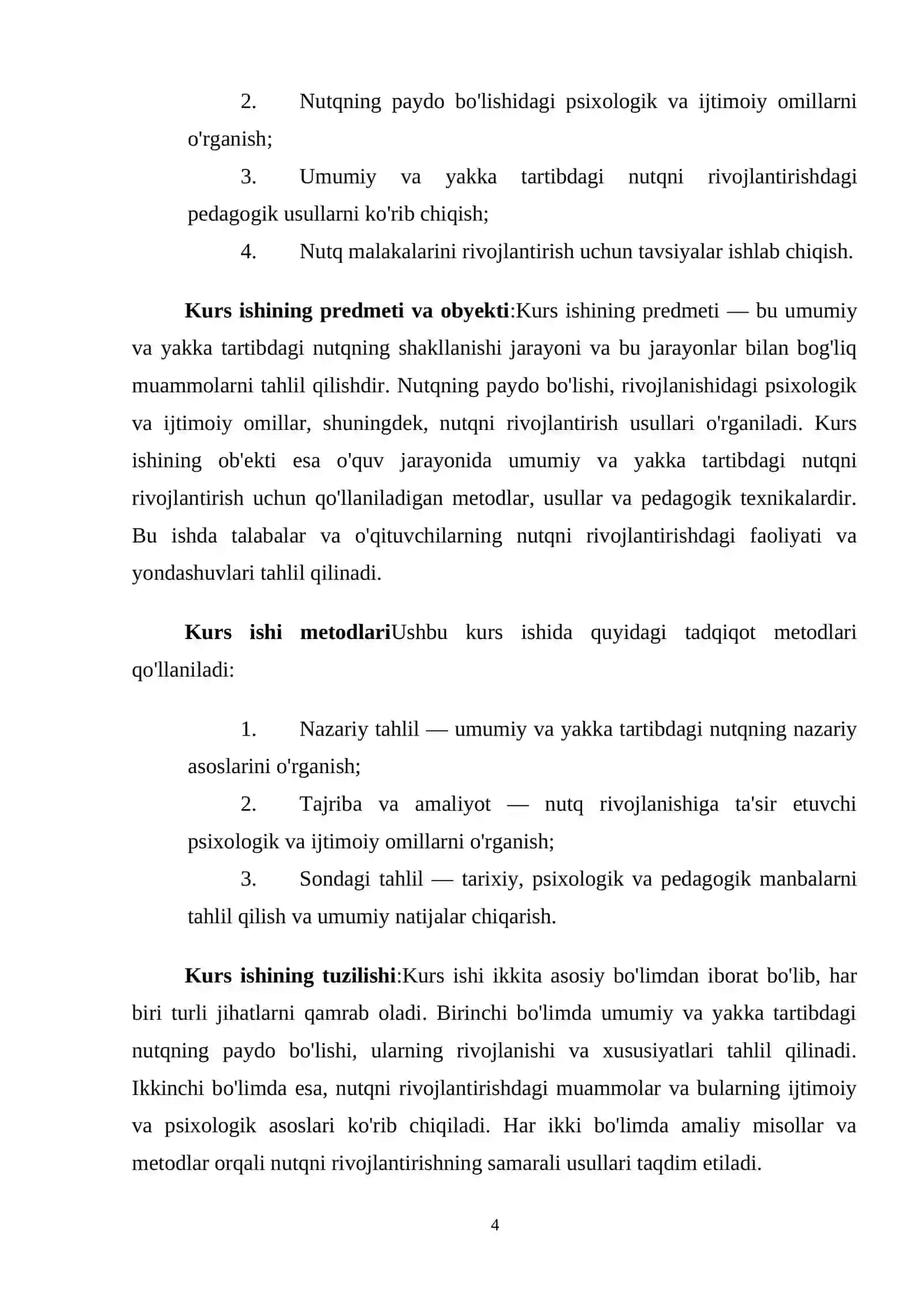 Umumiy va yakka tartibdagi nutqning paydo bo'lishidagi muammolar 4