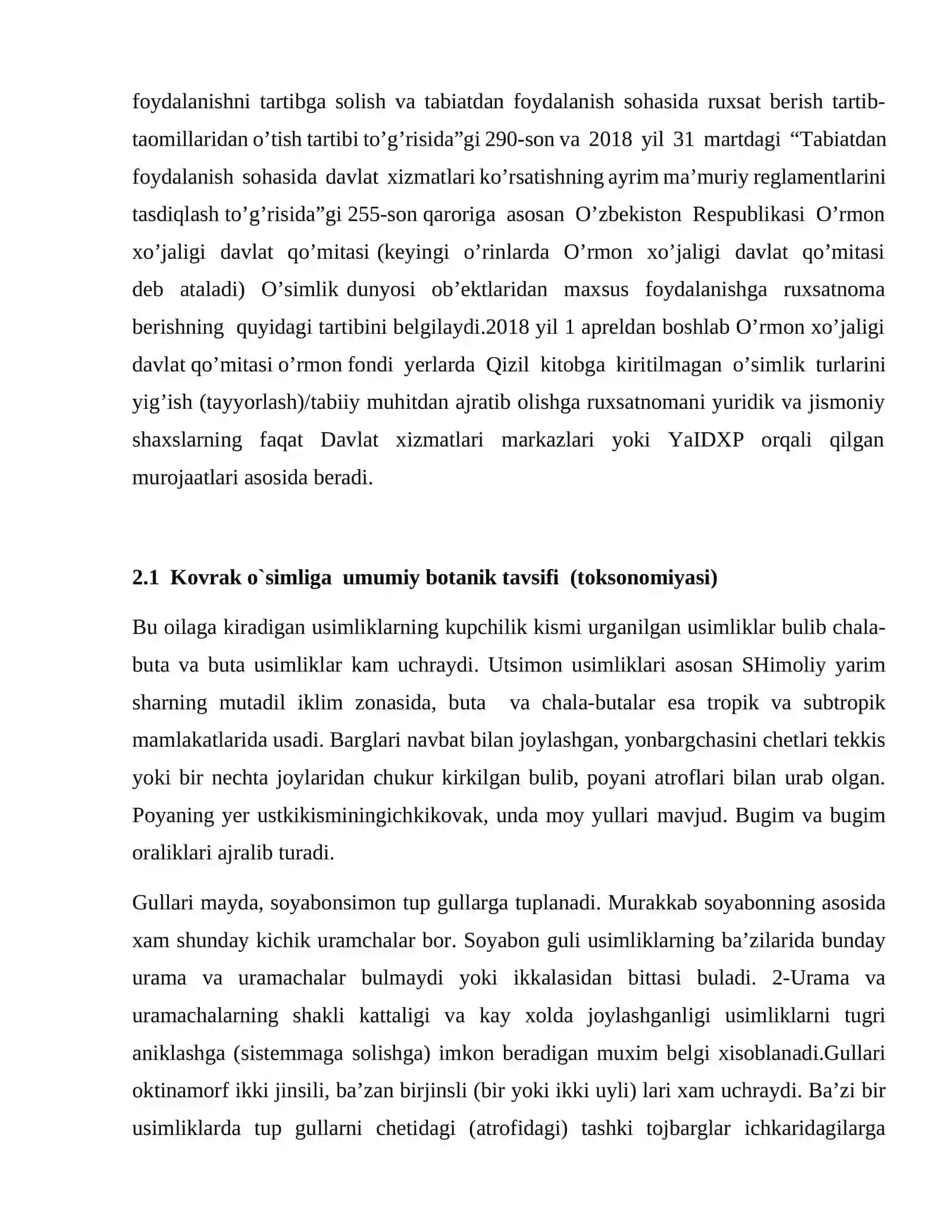 KOVRAK O`SIMLIGINING TARQALISHI BIOLOGIYASI,URUG`CHILIGI VA SHIFOBAXSHLIK XUSUSIYATLARI 4