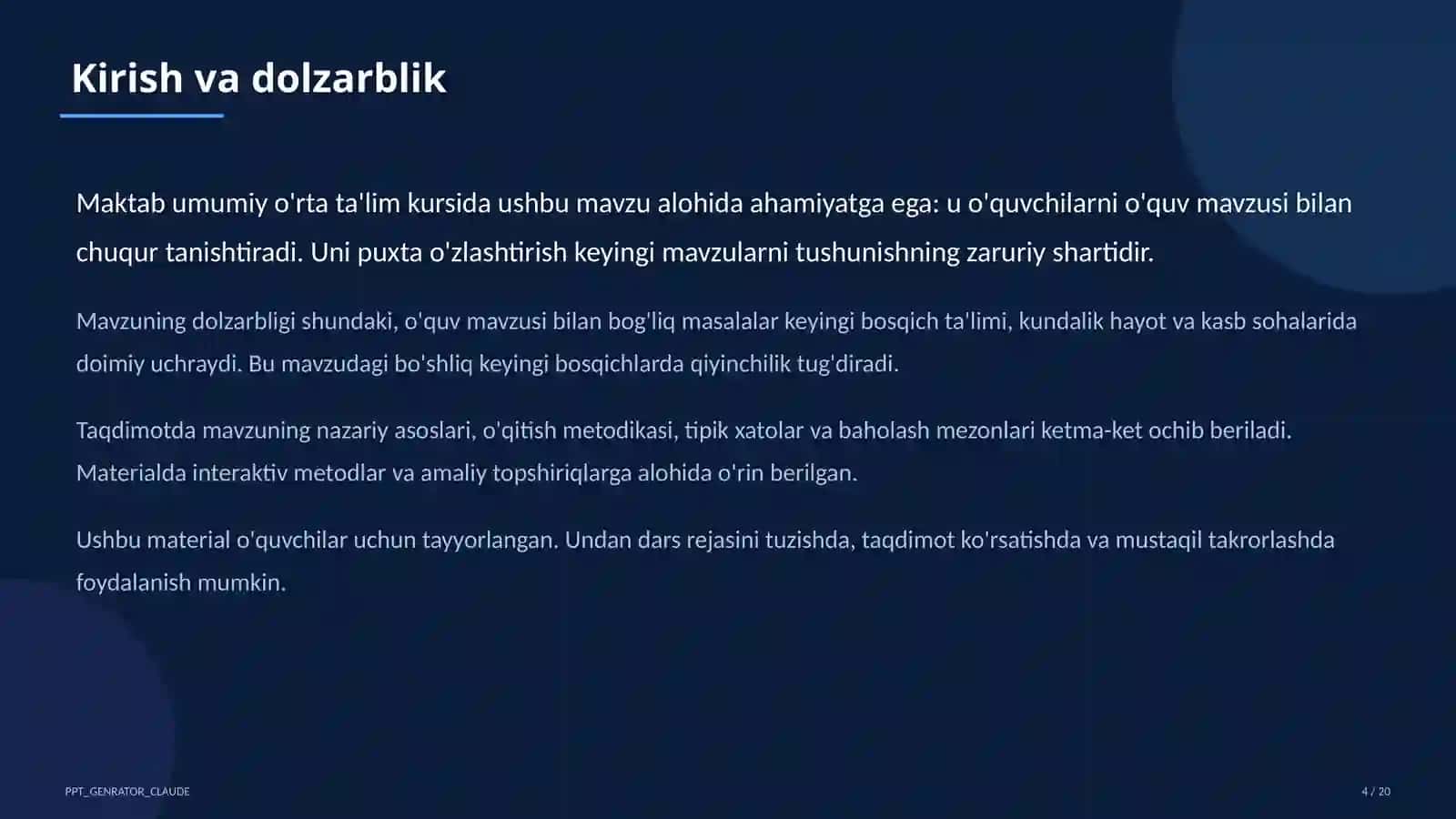 2026-2027 o'quv yili mavzulari: tarbiyaviy soatlarni rejalashtirish (2026) 4