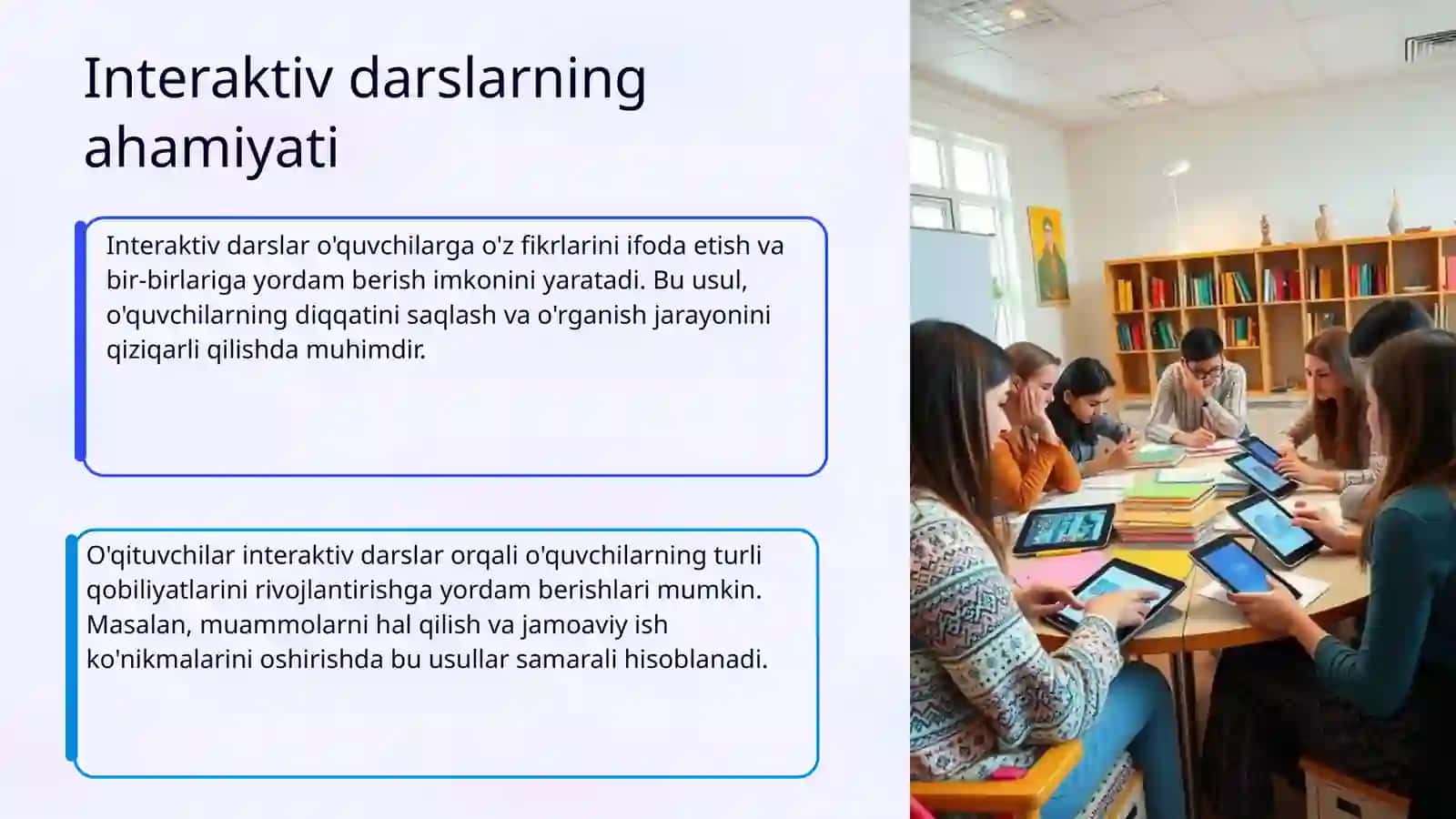 O'qish darslarida ta'lim usullari va dars shakllari 4
