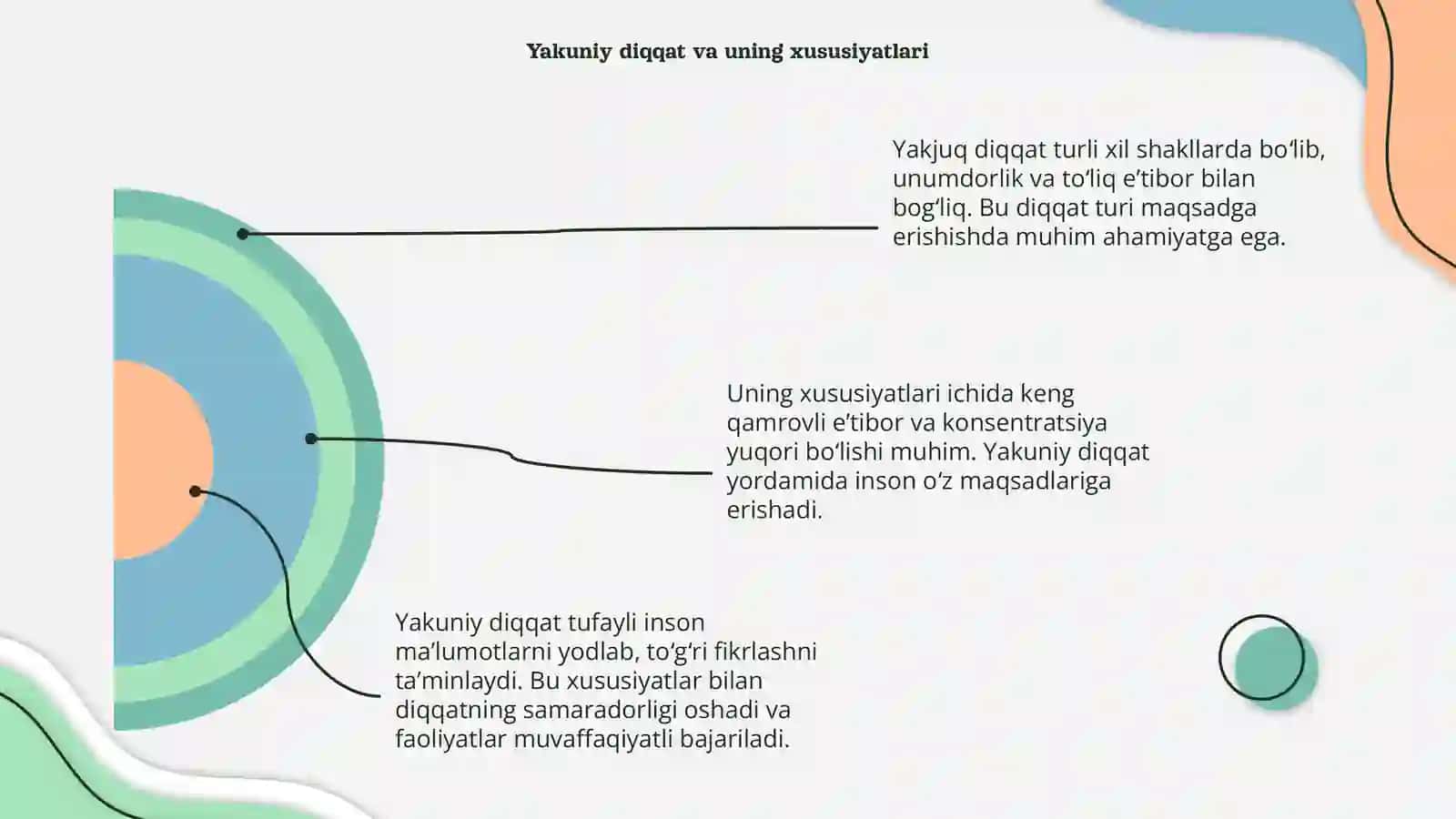 Diqqat turlari va uning xususiyatlari 4