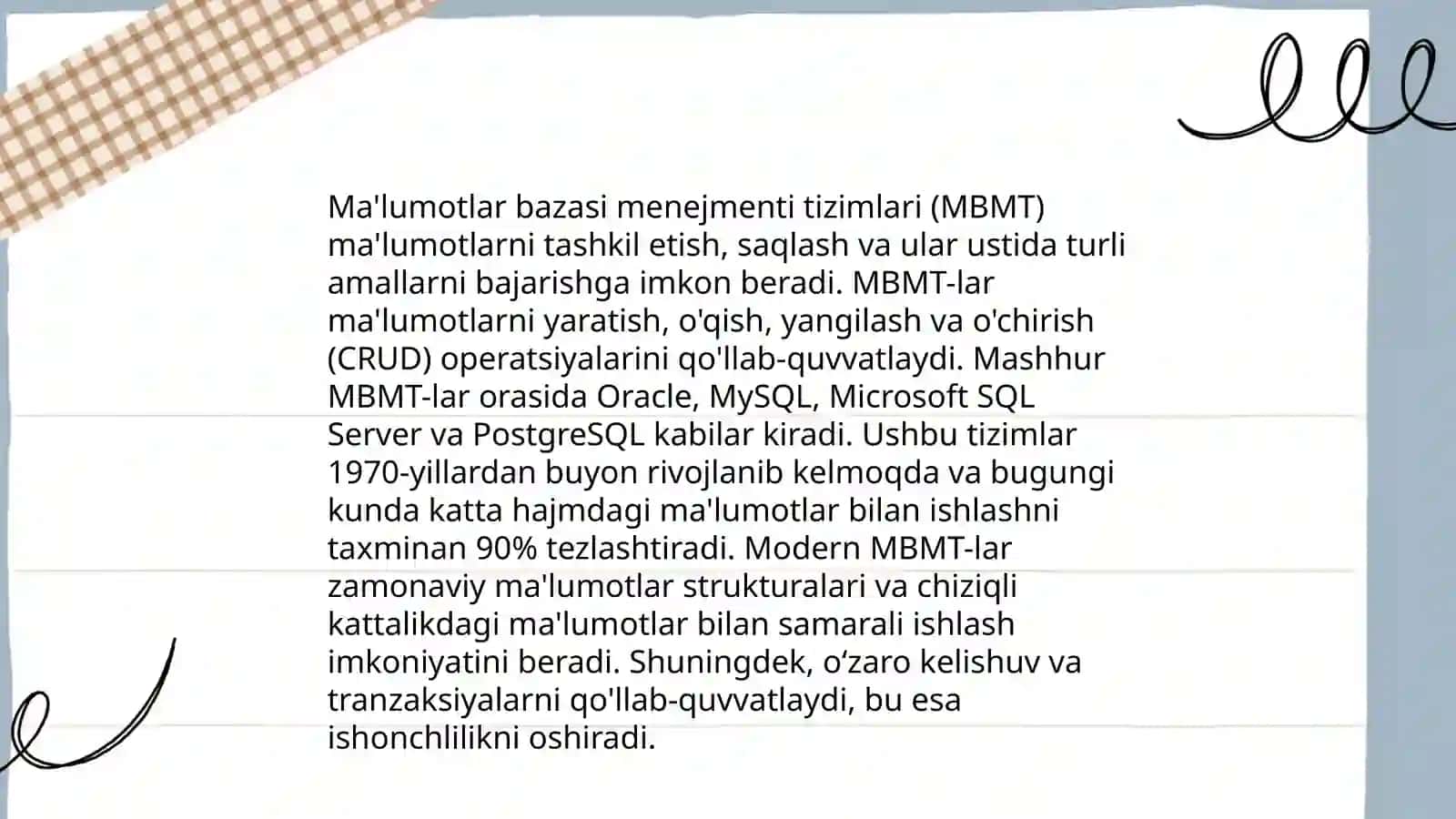 Axborotni qayta ishlash texnalogiyalari 4