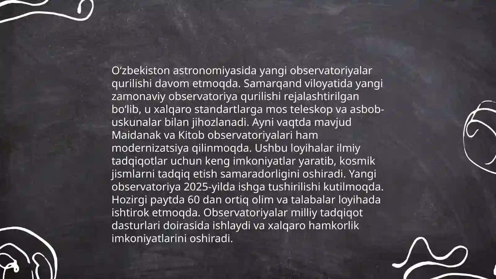 O‘zbekiston Mustaqilligidan So‘ng Astronomiyaning Rivojlanishi 4