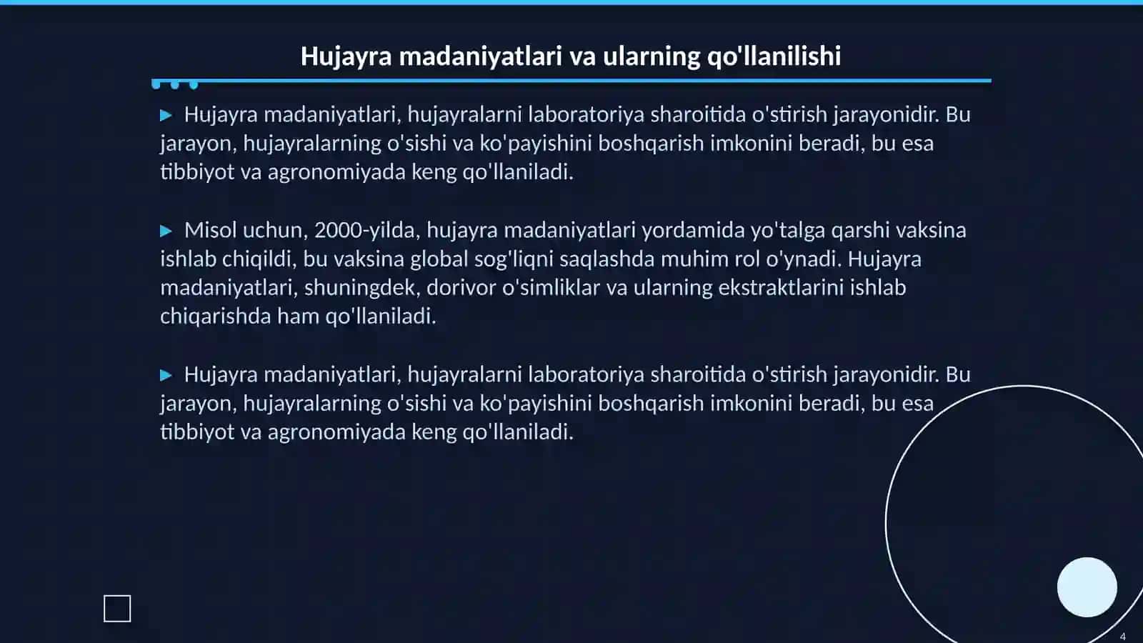 Hujayra tòqimalari biotexnologiyasi 4