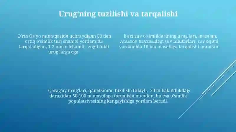 O'simlik ko'payish elementlarining tuzilishi va tarqalishida ishtirok etuvchi omillar 4