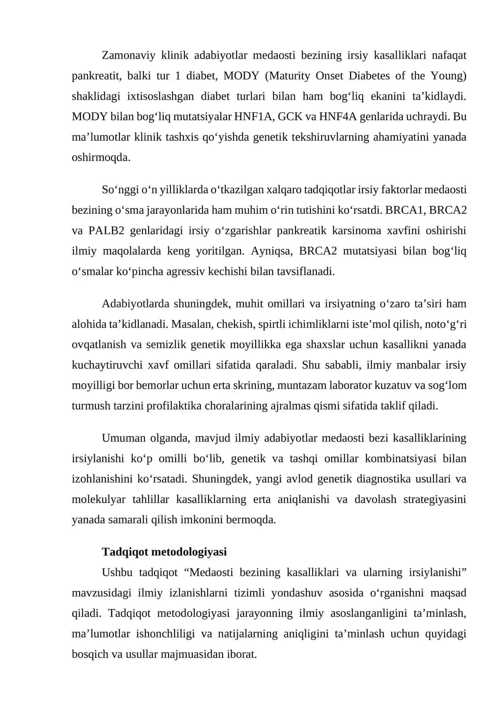 Medaosti bezining kasalliklari va ularning irsiylanishi 4